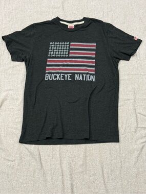 HOMAGE Black Buckeye Nation Flag Graphic Tee